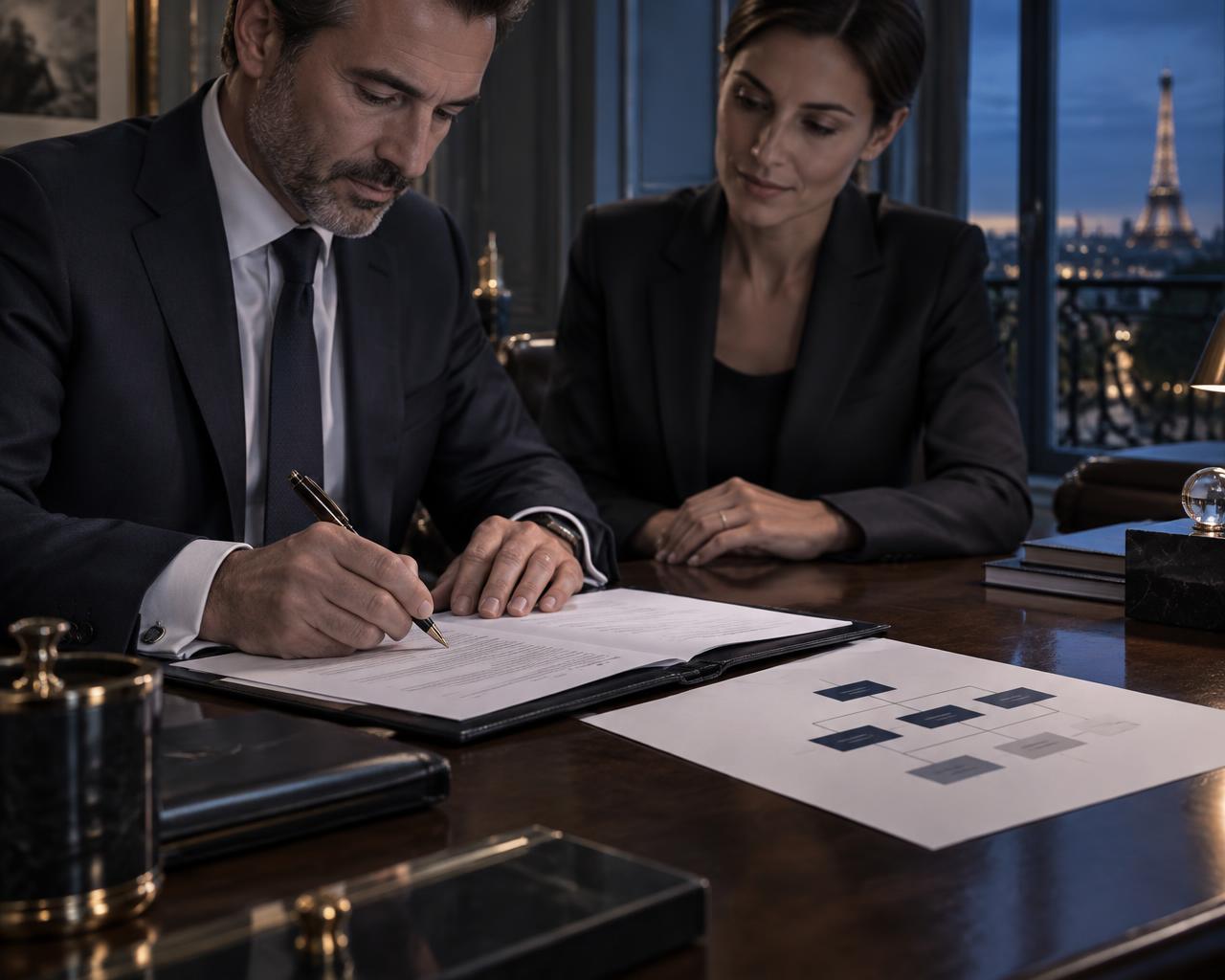 Dirigeants réunis pour structurer leur rémunération au sein d’une holding animatrice